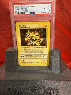 1999 Pokemon Movie Promo Electabuzz #2 Black Star PSA 6 – Vintage TCG - Image 3