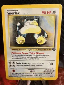 1999 Pokemon Jungle Snorlax 11/64 Holo HP Heavy Play WOTC Vintage - Image 1