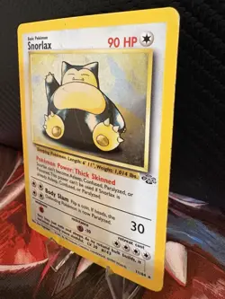 1999 Pokemon Jungle Snorlax 11/64 Holo HP Heavy Play WOTC Vintage - Image 3