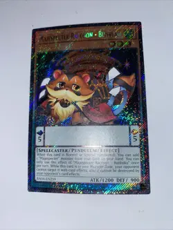 Yugioh! Majespecter Raccoon - Bunbuku (Platinum Secret Rare) RA04-EN259 - Image 1