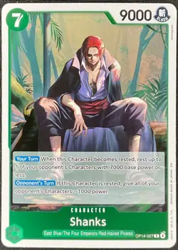 One Piece Shanks OP-14-027 The Azure Sea's Seven Rare NM - Image 1