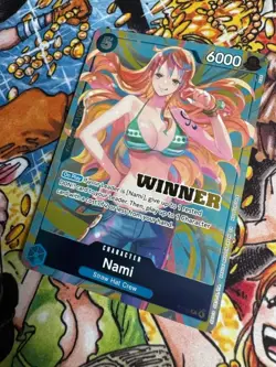 Nami Winner P-112 Heroines Battle Promo One Piece Card English Version with Gift - Image 5
