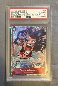One Piece TCG Emporio.Ivankov OP05-004 Alt Art Best Selection Vol.3 Promo PSA 10 - Image 1