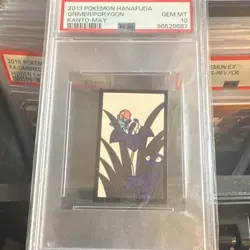 Pokemon Hanafuda Grimer/Porygon Kanto-May Set PSA 10 2013 Authentic Card - Image 1