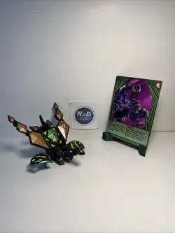 Bakugan Darkus Dharak With Airkor Combat Set Gundalian Invaders W/Card RARE - Image 1
