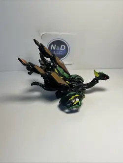 Bakugan Darkus Dharak With Airkor Combat Set Gundalian Invaders W/Card RARE - Image 4