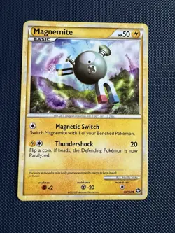 Magnemite 68/102 HGSS: Triumphant Regular Common Pokemon Card TCG - Image 1