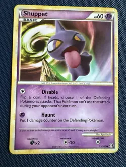 SHUPPET 75/102 - NON-HOLO - Common - Triumphant - 2010 Pokemon Card - LP - HGSS - Image 1