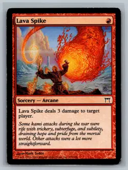Magic MTG Champions of Kamigawa 4x Lava Spike #178/306 TCG CCG Playset - Image 1