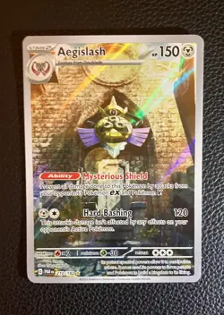 Pokemon TCG Aegislash 210/182 Paradox Rift Holo - Image 1