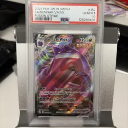 Gengar VMAX 157/264 Full Art 2021 Pokemon SWSH Fusion Strike PSA 10 Gem Mint - Image 1