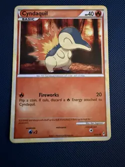 2011 Pokemon HGSS Call of Legends 55/95 Cyndaquil - Image 1
