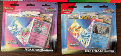 Pokemon Prismatic Evolutions Tech Sticker Collection Lot Of 2 Art Set - 6 Packs - Image 1