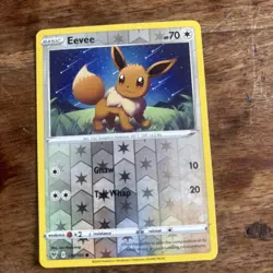 Pokemon TCG Eevee 130/185 REVERSE HOLO VIVID VOLTAGE PACK FRESH - Image 1