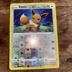 Pokemon TCG Eevee 130/185 REVERSE HOLO VIVID VOLTAGE PACK FRESH - Image 2