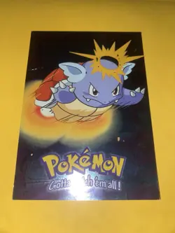 Pokemon the Movie Mewtwo Strikes Back Card #E8 Wartortle Holo Foil - Image 1