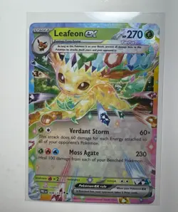Pokemon Leafeon ex Double Rare Holo 006/131 Sv: Prismatic Evolutions 270 HP Card - Image 1