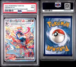 Greninja EX 214/167 PSA 9 Twilight Masquerade SIR Pokemon Card Game - Image 3