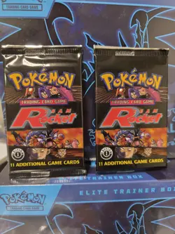 Pokemon TCG Team Rocket 1st Edition Booster Packs (2), 11 Cards Each - Image 1