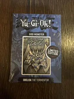 Yugioh Obelisk The Tormentor Limited Edition Metal God Card -nib/sealed - Image 1