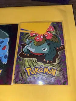 Bulbasaur Foil, And Venosaur Pokemon Card 2000 Topps E1 & E3. - Image 3