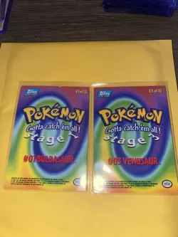 Bulbasaur Foil, And Venosaur Pokemon Card 2000 Topps E1 & E3. - Image 4