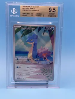 BGS Gem Mint 9.5 Misty's Lapras 194 Destined Rivals Pokemon Card - Image 1