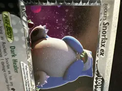 Pokemon TCG Rockets Snorlax 104/109 EX Holo Moderately Played Condition - Image 2