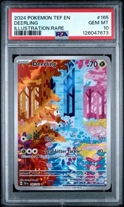 PSA 10 Deerling #165 Illustration Rare Pokemon TCG S&V Temporal Forces - Image 1
