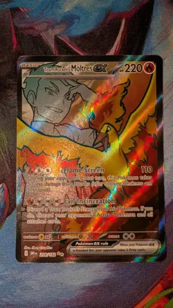 Team Rockets Moltres EX 208/182 NM Sv10: Destined Rivals Pokemon TCG - Image 2