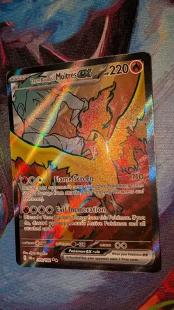 Team Rockets Moltres EX 208/182 NM Sv10: Destined Rivals Pokemon TCG - Image 3