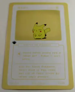 Achu (Pikachu) 10/25 1st Edition Pokederp First Edition Pokemon non-TCG - Image 2