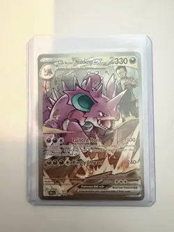 Pokemon Team Rocket's Nidoking EX 233/182 Destined Rivals Rare Holo - Image 1