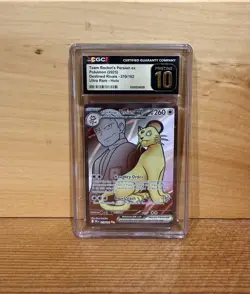 CGC 10 Pristine Team Rocket's Persian ex 219/182 Destined Rivals DRI Pokemon Car - Image 3
