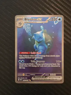Blastoise ex 200/165 Sv: Scarlet & Violet 151 Holo Pokemon NM Near Mint - Image 1