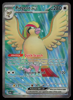 Pidgeot ex 217/197 - Pokemon Obsidian Flames - Ultra Rare (NM) - Image 1