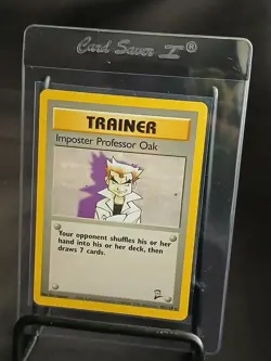 Imposter Professor Oak - Pokemon Base Set 2 102/130 - Non-Holo - Ungraded - Image 1