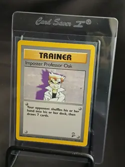 Imposter Professor Oak - Pokemon Base Set 2 102/130 - Non-Holo - Ungraded - Image 4