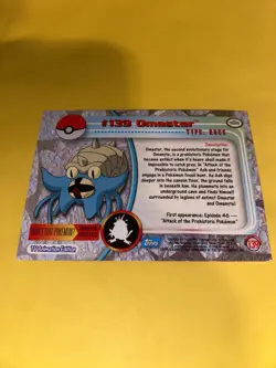 2000 Topps Pokemon TV Animation Edition Series 3 Holo Foil #139 Omastar - Image 2