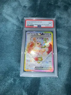 2025 POKEMON SVP EN-SV BLACK STAR PROMO #174 EEVEE EX PSA 9 - Image 1