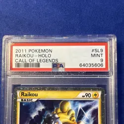 Pokemon Call of Legends Raikou SL9 Shiny Holo Rare PSA 9 2011 English - Image 2
