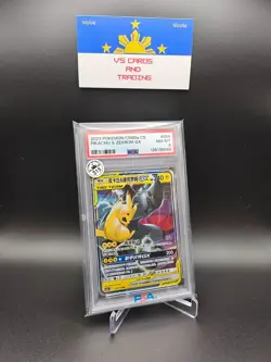 2023 Pokemon CSM2a #54 Pikachu & Zekrom GX PSA 8 - Image 1