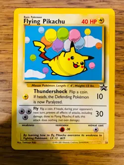 Flying Pikachu No.25 WOTC Black Star Promo Pokemon Card! FAST & FREE P&P! - Image 4