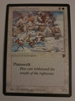 Righteous Avengers NM Legends MTG Magic the Gathering - Image 1