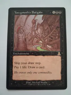 Yawgmoth's Bargain MP MTG Magic the Gathering Urza's Destiny Reserved List - Image 1
