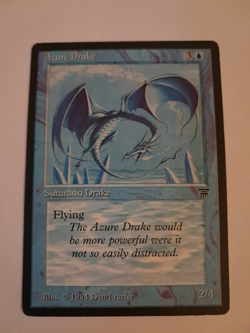 Azure Drake MP Legends MTG Magic the Gathering - Image 1
