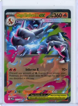Pokemon TCG Mega Charizard X Ex 013/094 Phantasmal Flames Double Rare Holo ! - Image 1