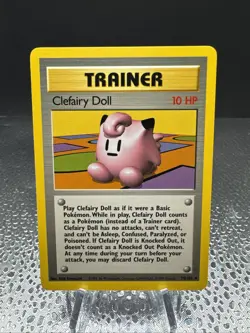 Pokemon TCG Clefairy Doll Trainer Base Set 70/102 Mint NP - Image 1