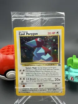 COOL PORYGON Pokemon Card - SEALED - WOTC - Black Star Promo - #15 - HOLO - Image 1