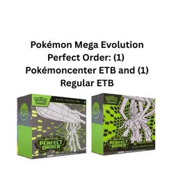 Mega Evolution Perfect Order Pokemon Center ETB + Regular ETB PREORDER ! Sealed! - Image 1